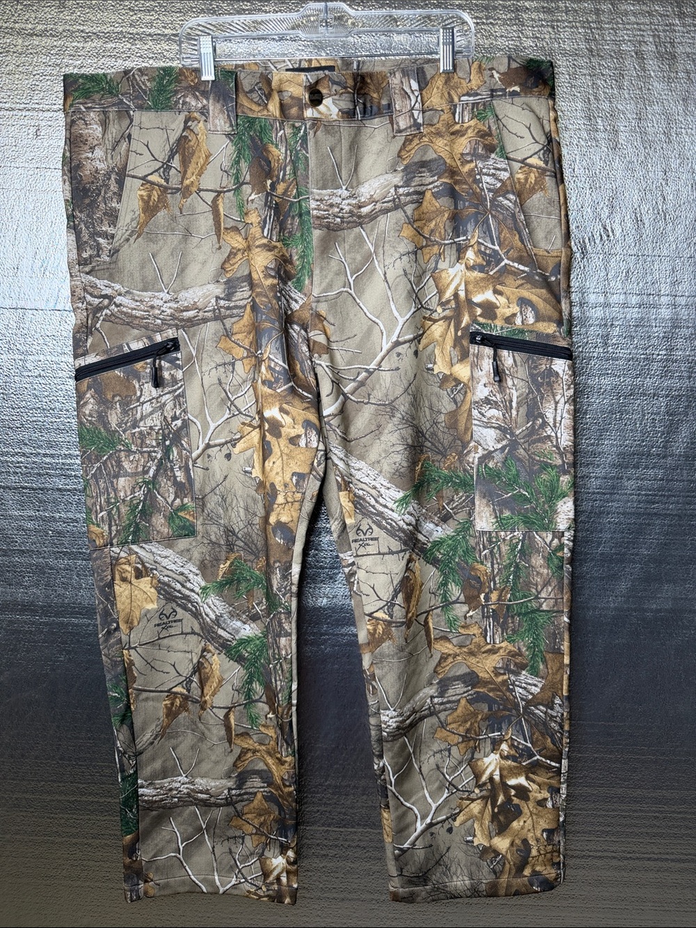 Realtree Men's Camouflage Cargo Pants in Brown, Green, Tan